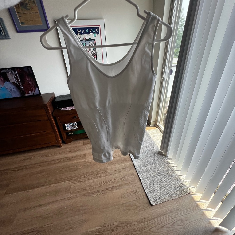 White Athletic Tank